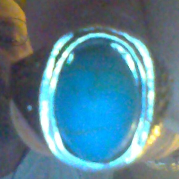 mens size11 stainless steel and turquoise ring - Picture 1 of 1